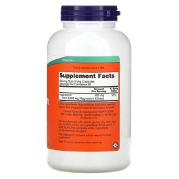 NOW Foods Цитрат Магния 400 мг 240 капс