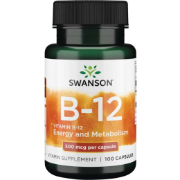 Swanson Vitamin B-12 500 мкг 100 капс