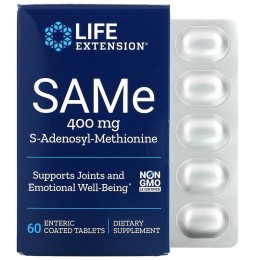 Life Extension SAMe 400 мг 60 кишечнорастворимых таб