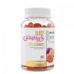 Maxler Sleep Gummies Melatonin 60 жевательных пастилок