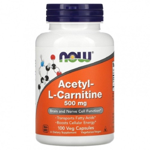 Now foods Acetyl-L Carnitine 500 мг 100 vcaps
