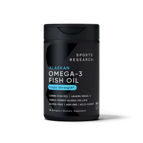 Sports Research Triple Strength Omega-3 AlaskOmega 1250 мг 90 капс