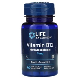 Life Extension Vitamin B12 Methylcobalamin 5000 мкг 60 пастилок