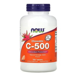 Now foods Vitamin C жевательные апельсин 100 таб