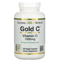 California Gold Nutrition Gold C витамин C 1000 мг 240 растительных капсул