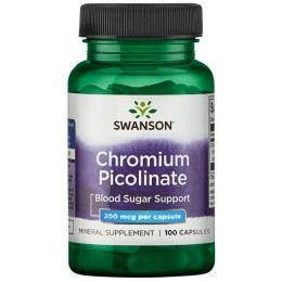 Swanson Chromium Picolinate 200 мкг 100 капс