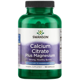 Swanson Calcium Citrate Plus MAG 150 капс