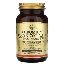 Solgar Chromium Polynicotinate 200 мкг 100 vcaps