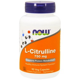 Now L-Citrulline 750 мг 90 веганских капсул 