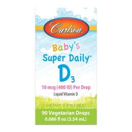 Carlson Baby's Super Daily D3 400 МЕ 90 капель 2,54 мл