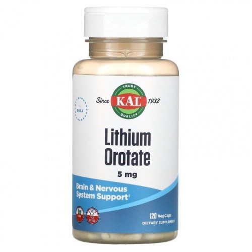 Kal Lithium Orotate 5 мг 120 таб