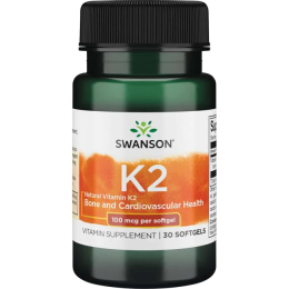 Swanson Ultra Natural Vitamin K2 100 мкг 30 softgel