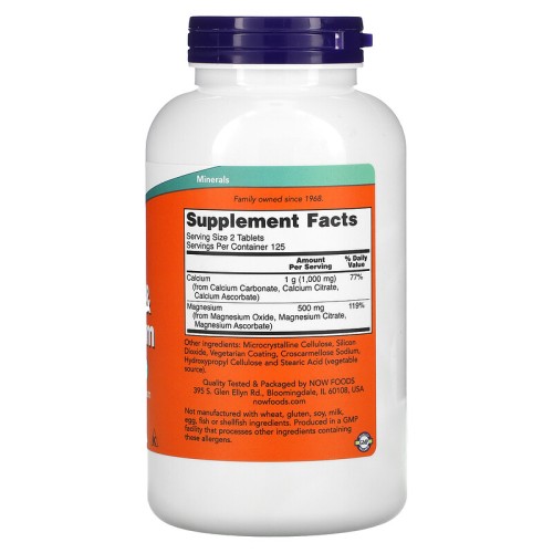 Now foods Calcium & Magnesium 250 таб