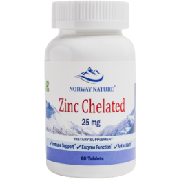 Norway Nature Zinc Chelated 25 мг 60 таб