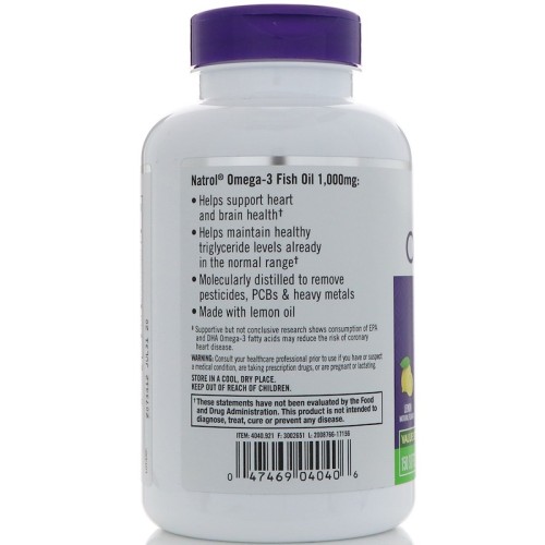Natrol Omega-3 Fish Oil 1000 мг 90 капс