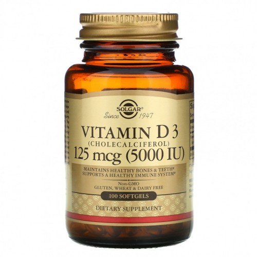 Solgar Vitamin D3 5000 МЕ 100 капс