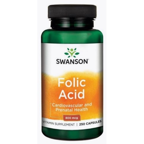 Swanson Folic Acid 800 мкг (1335 mcg dfe) 250 капс