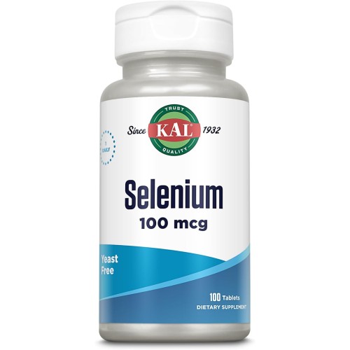 Kal Selenium Yeast Free 100 мкг 100 таб