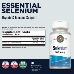 Kal Selenium Yeast Free 100 мкг 100 таб