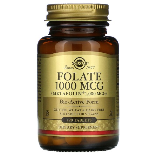 Solgar Folate 1000 mcg 120 Tablets