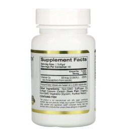 California Gold Nutrition vitamin D-3 2000 МЕ 90 капс.