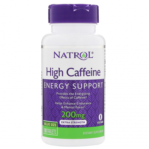 Natrol High Caffeine 200mg 100tab