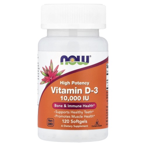 NOW Foods Vitamin D-3 10000 МЕ 120 капс