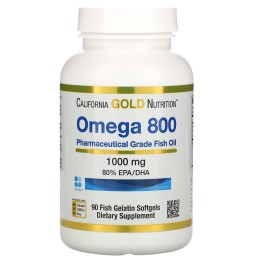 California Gold Nutrition Omega 800 80% Triglyceride 90 капс