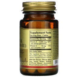 Solgar Dry Vitamin A 1500 mcg (5000 IU) 100 Tablets