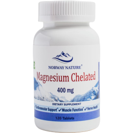 Norway Nature Magnesium Chelated 400 мг 120 таб