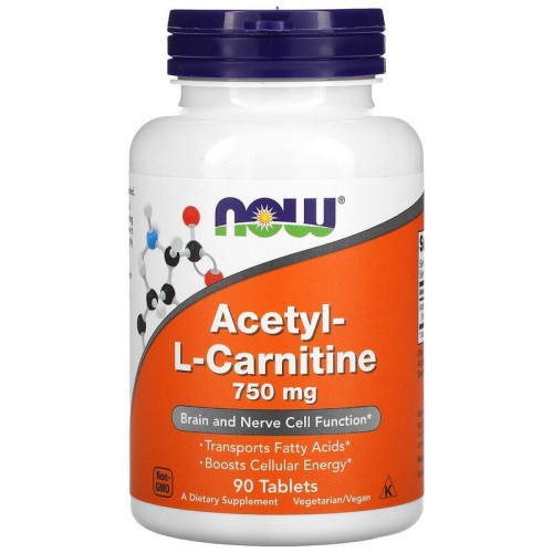 Now foods Acetyl L-Carnitine 750 мг 90 таб