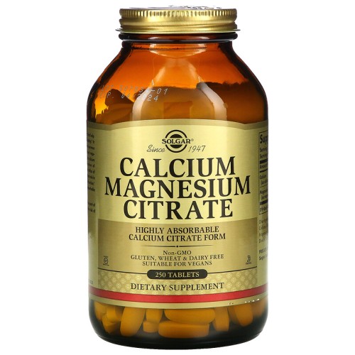 Solgar Calcium Magnesium Citrate 250 таб