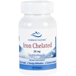 Norway Nature Iron Chelated 36 мг 90 таб