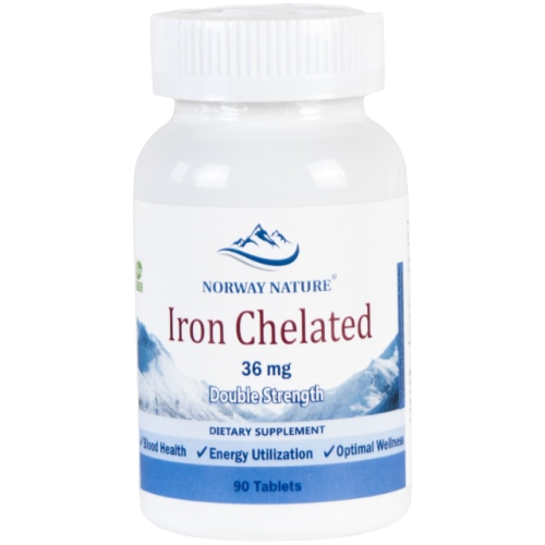 Norway Nature Iron Chelated 36 мг 90 таб