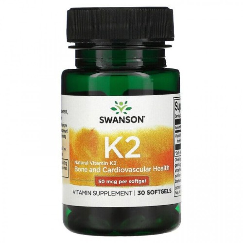 Swanson Ultra Natural Vitamin K2 50 мкг 30 softgel