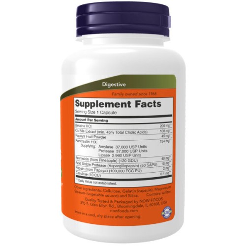 Now foods Super Enzymes 180 капс