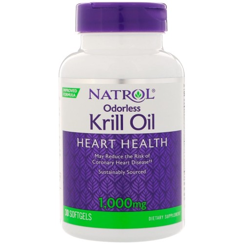 Natrol Odorless Krill Oil 1000 мг 30 капс