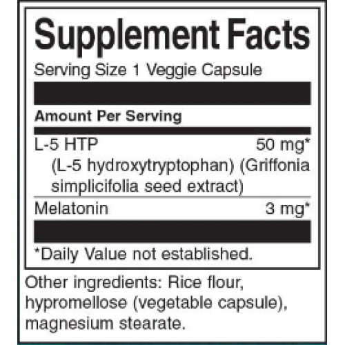 Swanson 5-HTP & Melatonin 30 vcaps