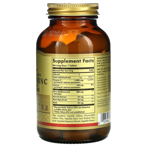 Solgar Ester-C Plus 1000 мг витамина С 90 таб
