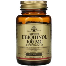 Solgar Kosher Ubiquinol 100 mg 60 Softgels