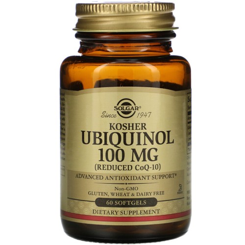 Solgar Kosher Ubiquinol 100 mg 60 Softgels