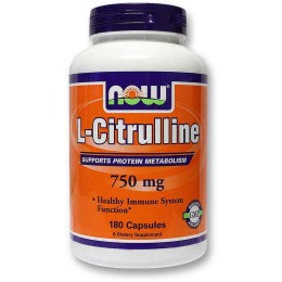 Now L-Citrulline 750 мг 180 капсул