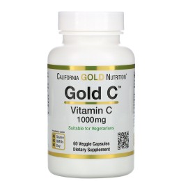 California Gold Nutrition Gold C витамин C 1000 мг 60 растительных капсул