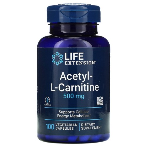 Life Extension Acetyl-L-Carnitine 500 мг 100 vcaps