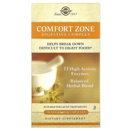 Solgar Comfort Zone комплекс для пищеварения 90 растительных капсул