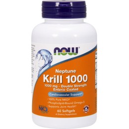 NOW Foods Krill Oil Neptune Omega-3 1000 мг 60 капс