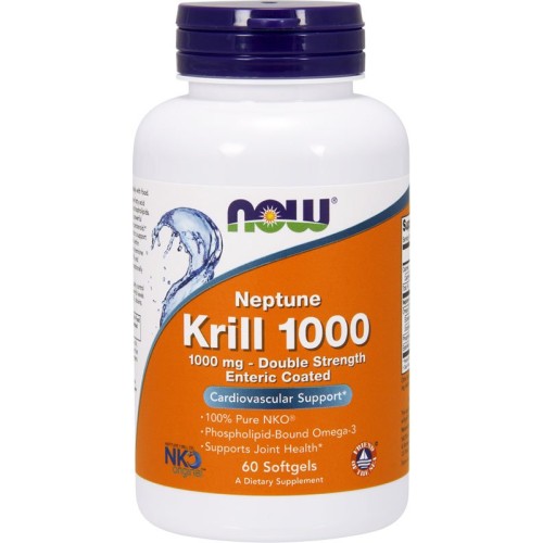 NOW Foods Krill Oil Neptune Omega-3 1000 мг 60 капс