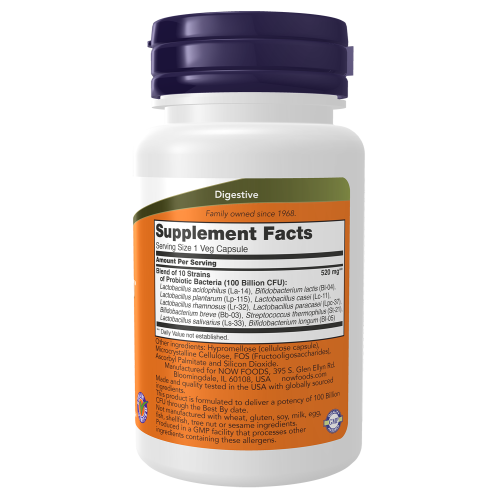 Now foods Probiotic-10 100 Billion 60 vcaps