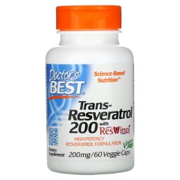 Doctors Best транс-ресвератрол Resvinol 200 мг 60 vcaps