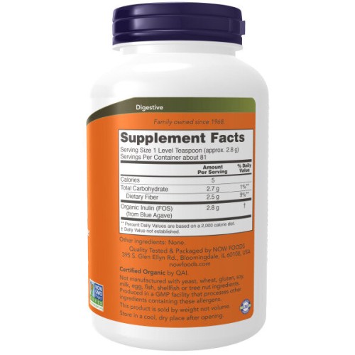 Now foods ORG Inulin Powder 454 г